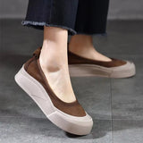 Purpdrank  Flats Women Loafers Shoes Shallow Platform Cozy Walking Shoes New Dress Fashion Sport Shoes Mujer Travel Zapatillas