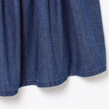 Purpdrank  Women's Denim Spaghetti - Strap Mini Dress Pleated Design for a Casual and Stylish Look