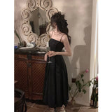 Purpdrank  Elegant Vintage Women's White Chiffon Dress with Spaghetti Straps for Women Sleeveless Casual Partyidos Fashion Robe Clothes