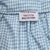 Purpdrank  100% Cotton Bedding Set Luxury Blue Plaid Printing Princess Lace Duvet Cover Bed Skirt Bedspread Pillowcases Home Textile