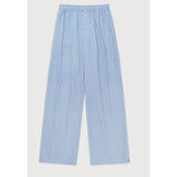Purpdrank  y2kPants Women Clothes Solid Color/Striped Elastic Waist Wide Leg Loose Trousers with Buttons Decor 2000s Streetwear