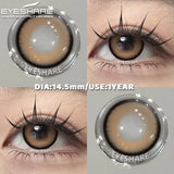 Purpdrank  1 Pair Color Contact Lenses Cosmetics Natural Brown Pupils Blue Eyes Contacts Lens Makeup Beauty Green Contacts Lens