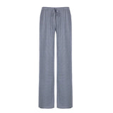 Purpdrank  Casual Striped Pants Draped Floor-Length Women Autumn All-season Multiple Styles High Waist Tie Straight Comfortable Home Pants