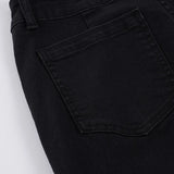 Purpdrank  Y2K American Hottie Flare Jeans Women Fashion Solid Color High Waist Slim Fit Denim Trousers Casual Streetwear Basic Pants