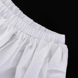 Purpdrank  Folds Puff Skirt Set Celebrity Outfits Sexy Women Skirt Two Piece Set Elegant Off Shoulder Long Lantern Sleeve Ruffle Corset Top