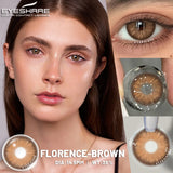 Purpdrank  1 Pair New Natural Color Contact Lenses Brown Lenses Beauty Fashion Gray Pupils Lens Blue Lenses with High Quality Lens