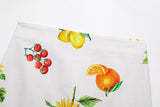 Purpdrank  2025 Women Fashion Floral And Fruit Print A Line Mini Skirt Faldas Mujer Female Side Zipper Casual Vestidos QUN9202