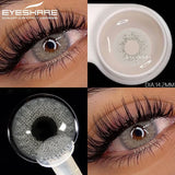 Purpdrank  1pair Natural Colored Contact Lenses Brown Eye Lenses Gray Makeup Eyes Pupils Lens Yearly Green Beautiful Pupils Yearly