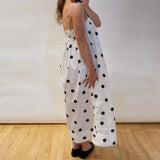 Purpdrank  Y2k Polka Dot Maxi Dress Vintage Spaghetti Strap Loose Fit Midi Dress Boho Beach Long Dresses Sundress for Women Going Out