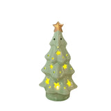 Purpdrank  Creative and cute ceramic bow bell star Christmas tree ceramic ornaments, home Christmas decorations, Christmas decoration gifts