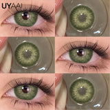 Purpdrank  1 Pair Green Eye Contacts 1 Pair Blue Colored Contact Lenses for Eyes Brown Colored Pupils Discounts Cosmetic Lenses