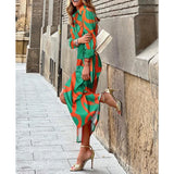 Purpdrank  Fashion Elegant Printed Casual Women Dress Lapel Slim Lace-up Waist Party Shirt Dresses Streetwear Office Long Sleeve Clothing