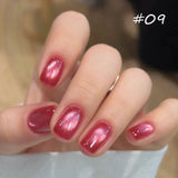 Purpdrank  Pink Peach Cat Magnetic Gel Nail Polish-CAT EYES High Transparency Easy Sparkling Shine,Perfect for Women Gift For Summer