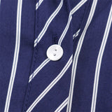 Purpdrank   Spring New Versatile Casual Simple Seven-quarter Sleeve Striped Shirt