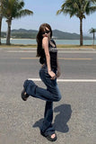 Purpdrank  Sexy Low Waist Women's Jeans Spring Summer Slim Fit Elasticity Denim Flared Trousers American Retro Streetwear Y2K Cowboy Pants