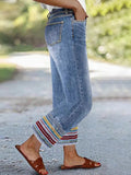 Purpdrank  Women High Waist Wide Leg Pants Hole Straight Pants Jeans Casual Trendy Trousers 2026 Spring Autumn New Denim Trousers