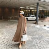 Purpdrank  Summer Solid Women's Tank Dress O-Neck Sleeveless Side Split Korean Straight Long Dresses Female