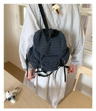 Purpdrank  Bowknot Silver Backpack Large Capacity Casual Student Nylon Small Backpack Bag Fashionable Sweet Travel Daily Commute Schoolbag