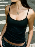 Purpdrank  Harajuku Top Women Casual Sleeveless Spaghetti Strap Solid Crop Tops Y2k Vintage Fashion Basic Sexy Tank 2026 Summer New