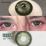 Purpdrank  2Pcs Natural Brown Colorcon Contacts Lenses Yearly OMG Series Korean New Fashion Gray Yearly Green Makeup Pupils