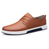 Purpdrank  Autumn Soft Soled Comfortable Loafers Flat and Lightweight Men's Leather Casual Shoes Anti Slip Commuting Men's Driving Shoes