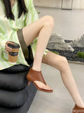 Purpdrank  new fashionable solid color versatile comfortable clip toe high-heeled women's sandals summer party open toe women's shoes