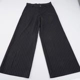 Purpdrank  Wide Leg Pants for Women High Waist Striped Print Long Pants Spring Fashion Loose Casual Trousers Office Streetwear