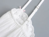 Purpdrank   Sexy White Spliced Embroidery Lace Bra Corset style Mini Dress Women Backless Party Skater Short Sling Robe Holiday
