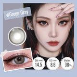 Purpdrank  Prescription Contact Lenses With Myopia  Color Contact Lenses Lenses Cosmetics Contact Lens Gray and Brown