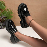 Purpdrank  Plus Size Loafers for Women, Autumn & Spring New Arrivals, Bowknot Mary Jane Shoes, Casual Flat Shoes