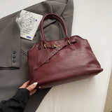 Purpdrank  Retro Underarm Shoulder Bags For Women 2025 Luxury Designer Handbag Two Sized Large Capacity Business Commute Shopper Tote