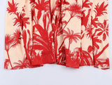 Purpdrank  Holiday Slash Collar Tree Print Sling Dress Women Loose Straight Swing Midi Long Dresses Robe BOHO Femme Vestidos