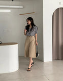 Purpdrank  Summer Vintage High Waist Women's Wide Leg Shorts 2025 New Solid Single Button Casual Loose Office Half Pants Female
