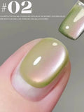 Purpdrank  12ML 12-Color Pink Water Gold Cat Eye Ocean Bubble Glass Beads Gel Nail Polish New Style Spring Nails Summer Nail Pink Nails