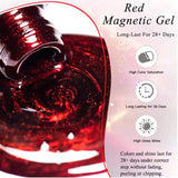 Purpdrank  10ML Red Wine Cat Magnetic Gel Nail Polish Glitter Semi Permanant Soak Off UV LED Gel Varnish For Manicure DIY Nail Supplies