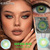 Purpdrank  1pair Natural Colored Contact Lenses Brown Eye Lenses Gray Makeup Eyes Pupils Lens Yearly Green Beautiful Pupils Yearly