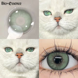 Purpdrank  1 Pair Colorcon Korean Lenses Colored Contact Lenses with Degree Myopia Lenses Blue Eye Lenses Fog Pearl Lenses