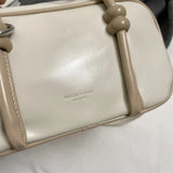 Purpdrank  Mini Square Top-handle Bags For Women Contrast Color Small Boston Shoulder Crossbody Bag 2025 New Luxury Designer Handbags