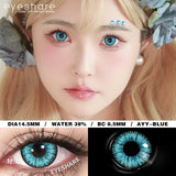 Purpdrank  2pcs Cosplay Colored Contact Lenses For Halloween Anime Blue Contact Red Beauty Makeup Lenses Yearly Eyes Contacts