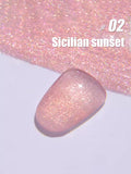 Purpdrank  12ML 4-Color Pink Blue White Green Explosive Gel Nail Polish Diamond Gel Polish Summer Nails Blue Nails Nail Supplies
