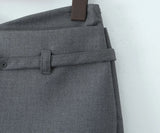 Purpdrank  Women V Low Waist With Belt Mini Skirt American Vintage All-match Package Hips Short Skirts Side Zipper With Shorts Underwear