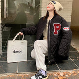 Purpdrank  Korean Vintage Parkas Jacket Women Winter New Loose Warm Thick Zipper Coat Fashion Casual All Match Streetwear Jacket Female