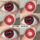 Purpdrank  1Pair Cosplay Colored Contact Lenses Halloween Red Lenses Purple Eyes Contact Anime Blue Eyes Lenses Pink Beauty Makeup