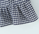 Purpdrank  Tie Bow Halter Plaid Spliced Lace Wood ears Strap Sexy Corset Women Tank Top Slim Waist Elastic Back Crop Top