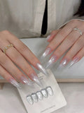 Purpdrank  1Pcs 10ML New Blue Nails Whitening Nail Art Super Flash Purple Blue Glass Bead Cat Eye Gel Nail Polish Autumn Nails