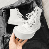 Purpdrank  Luxury Brand Men Motorcycle Boots High Top Shoes Mens Classic Outdoor Ankle Boots High Quality Lace-Up Vulcanize Shoes Sneakers