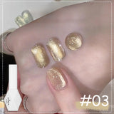 Purpdrank  Brown Gold Cat Magnetic Eye Gel Polish 10ml Autumn Water Light Magnet Crystal Soak Off Nail Art Varnish Manicure
