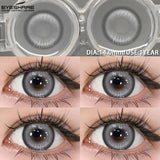 Purpdrank  1 Pair Halloween Contact Lenses Cosplay Color Contact Lenses for Eyes Anime Red Lenses Pink Lenses Gray Pupils Lens