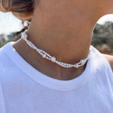 Purpdrank - Bohemian Multilayer Handmade Flower Necklaces Vintage Chokers For Women Gold Color Bead Necklace Fashion Wedding Jewelry Gift