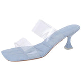 Purpdrank  Summer New Style Stylish Comfortable Slippers Casual and Elegant High Heels Simple Versatile Women's Shoes
